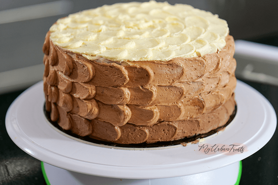 Vegan Vanilla Cake | Double Layer Cake Recipe with Buttercream Frosting