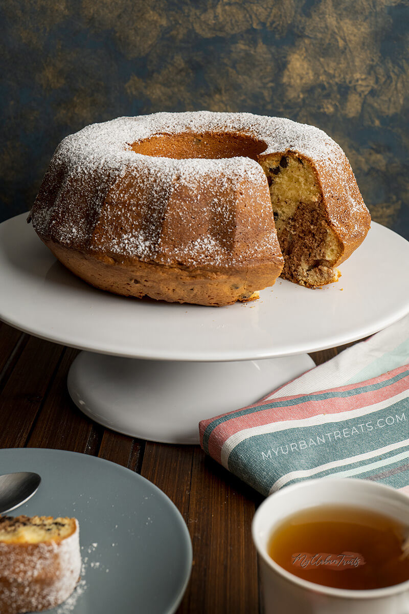 German Marble Cake (Marmorkuchen) - Humbly Homemade