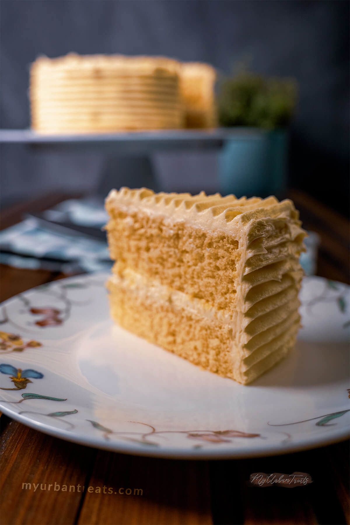 Vegan Vanilla Cake with Dairy-Free Buttercream Frosting