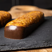 A Healthy Oat Bar on a granite slab,